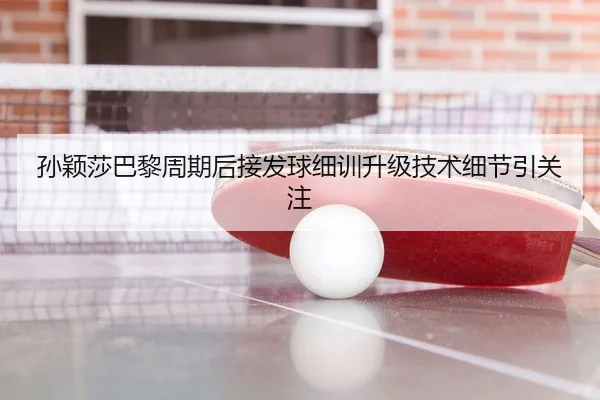 孙颖莎巴黎周期后接发球细训升级技术细节引关注